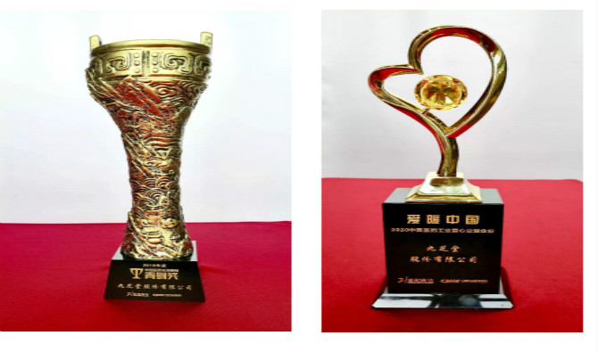 熱烈祝賀九芝堂榮獲2019年度中國醫藥市場營銷青銅獎，與“愛暖中國——2020中國醫藥工業愛心公益企業”稱號！