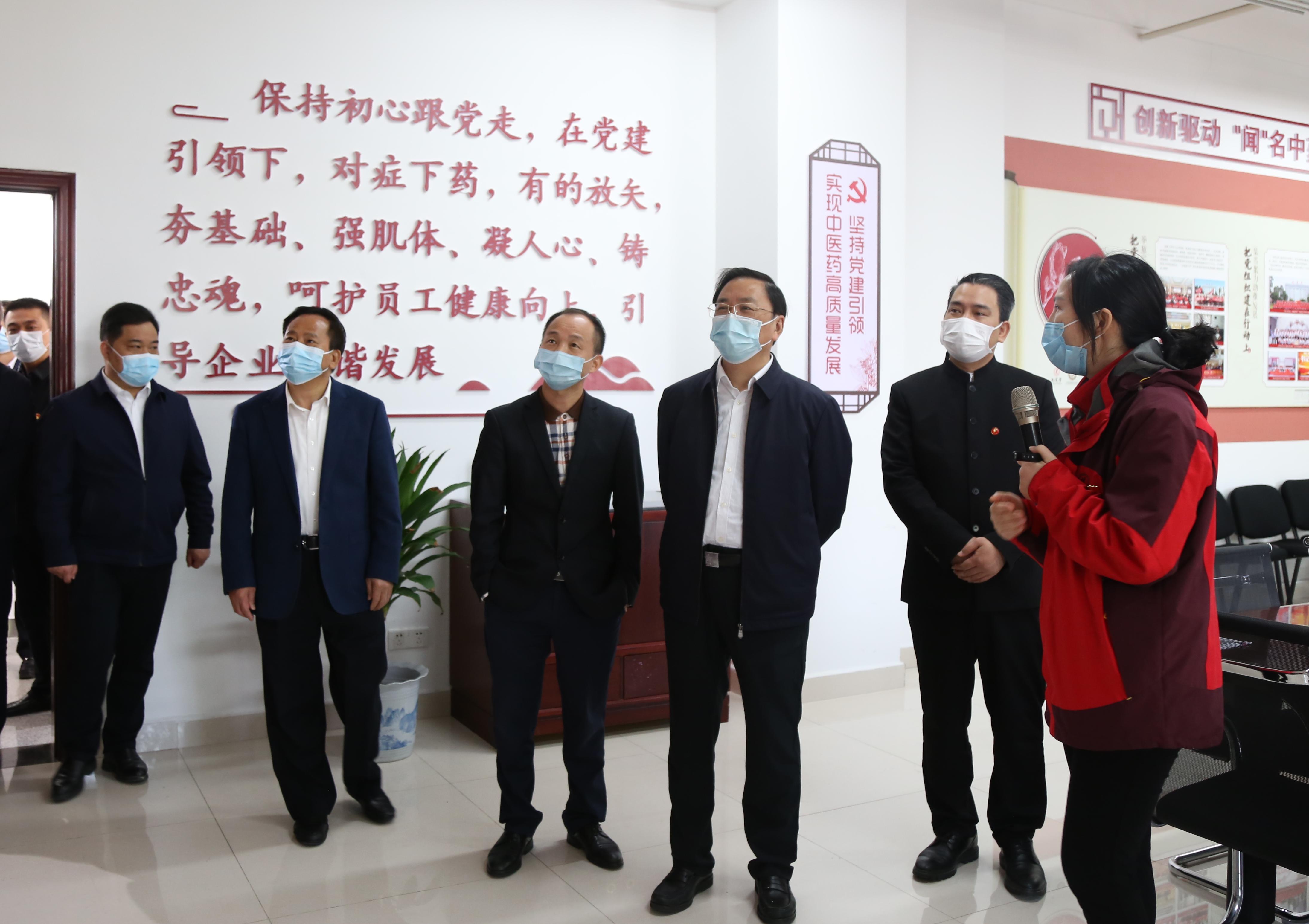 長沙市委常委、湖南湘江新區(qū)黨工委副書記、管委會主任譚勇帶隊(duì)赴九芝堂考察交流