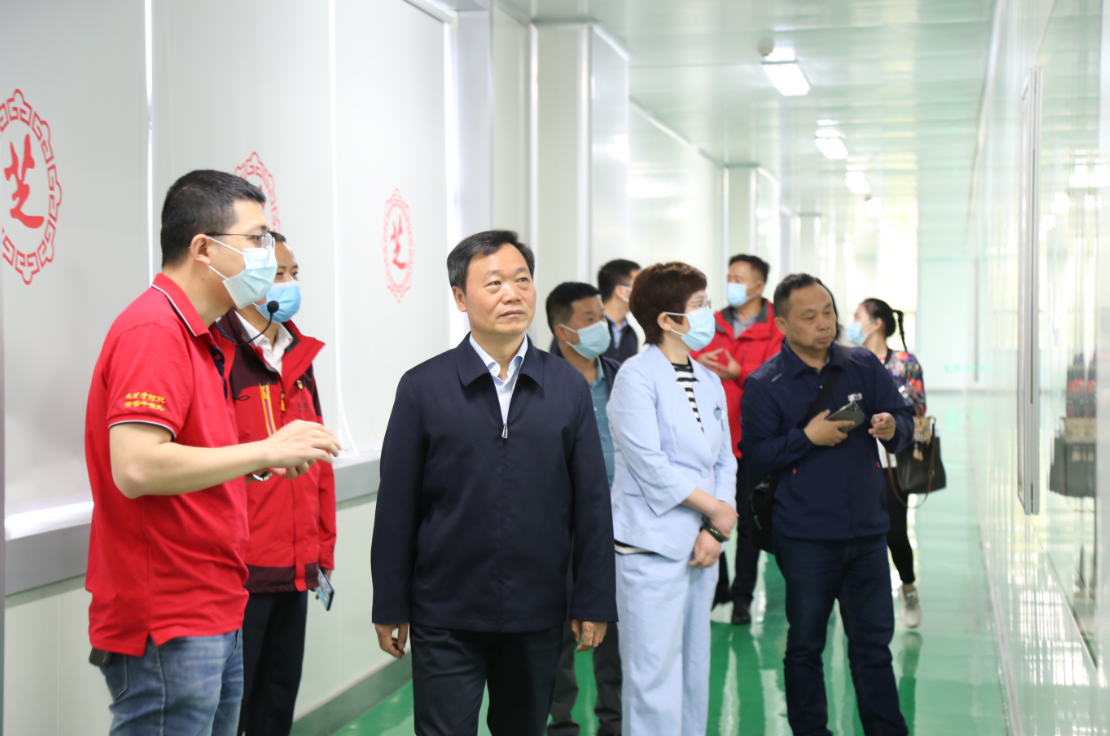 長沙市鄉村振興局副局長黃志強、長沙市工商業聯合副主席會田桂元一行赴九芝堂開展“萬企興萬村”調研